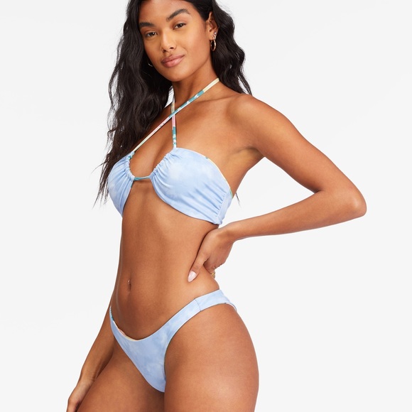 π₯π₯BILLABONG - RIDES AND TIDES REVERSIBLE BANDEAU TANGA BIKINI SETπ₯π₯ - Picture 9 of 10